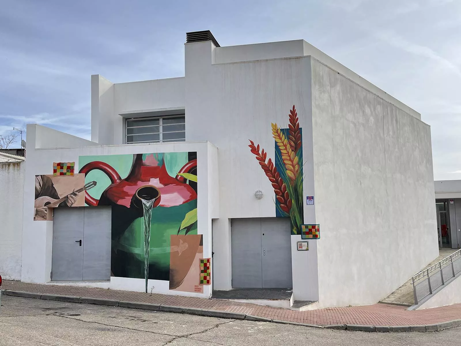 mural artístico comunitario