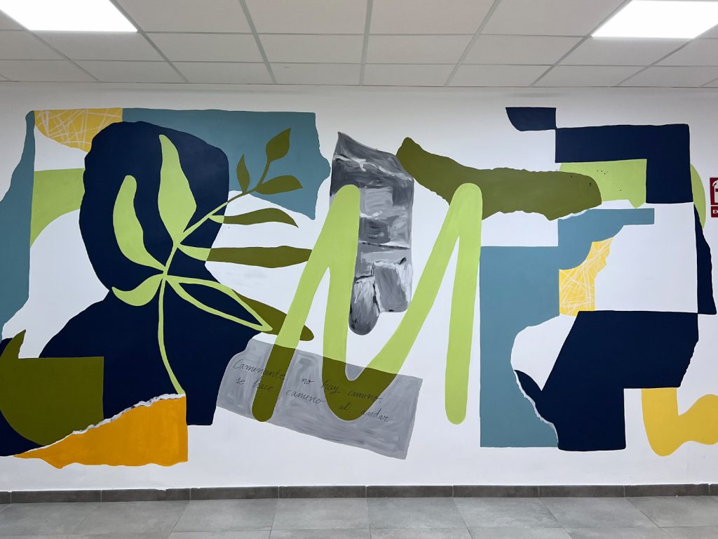 taller creación de mural decorativo